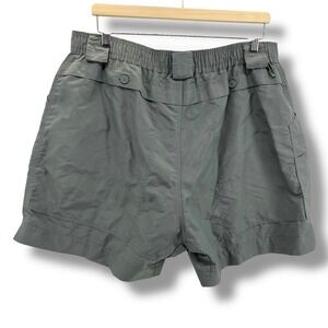 AFTCO Mens Original Fishing Shorts Gray Nylon Cargo Plier Pocket Size 40 M01